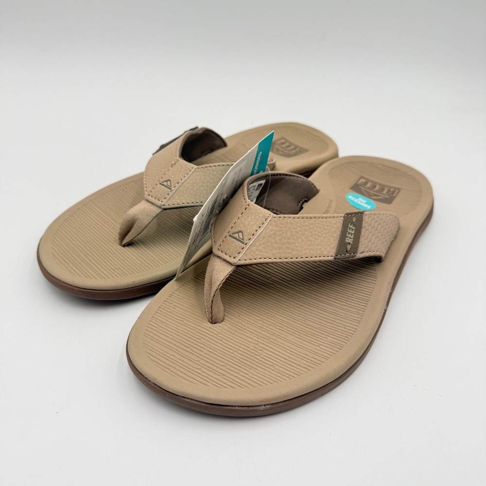 REEF Santa Ana Mens Size 13 Flip Flops Sandals Sand (Tan/Beige) New NWT